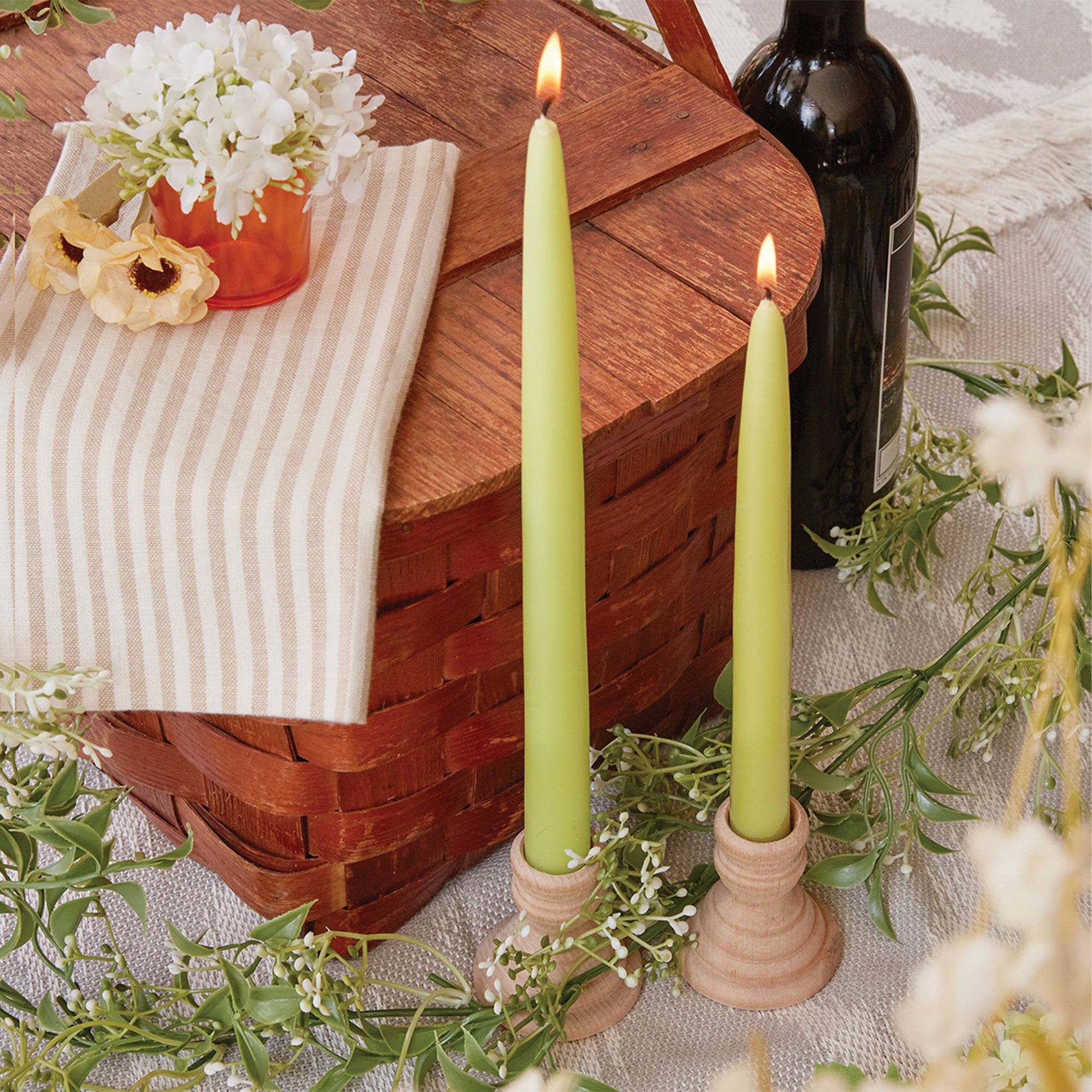 Root Hand Dipped Taper Candles Box Of 12