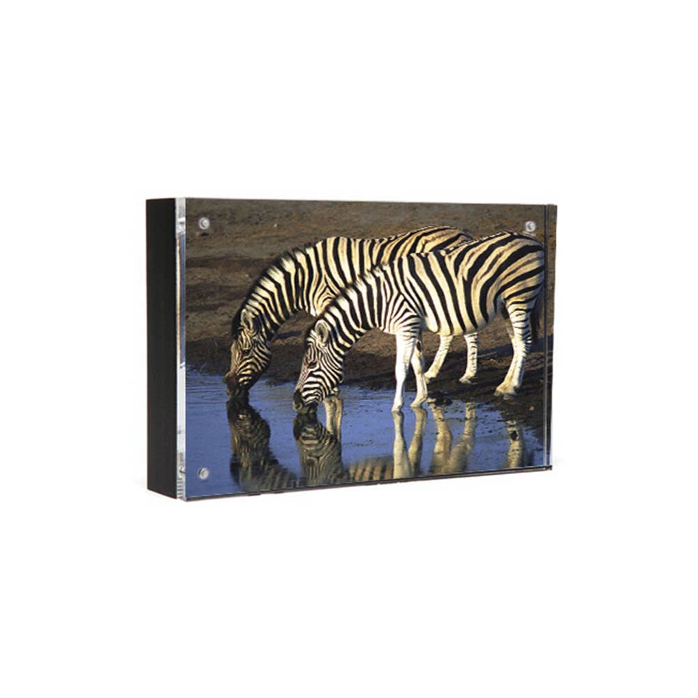 Wood Back Magnet Frame - Natural, Black, Mahogany, White