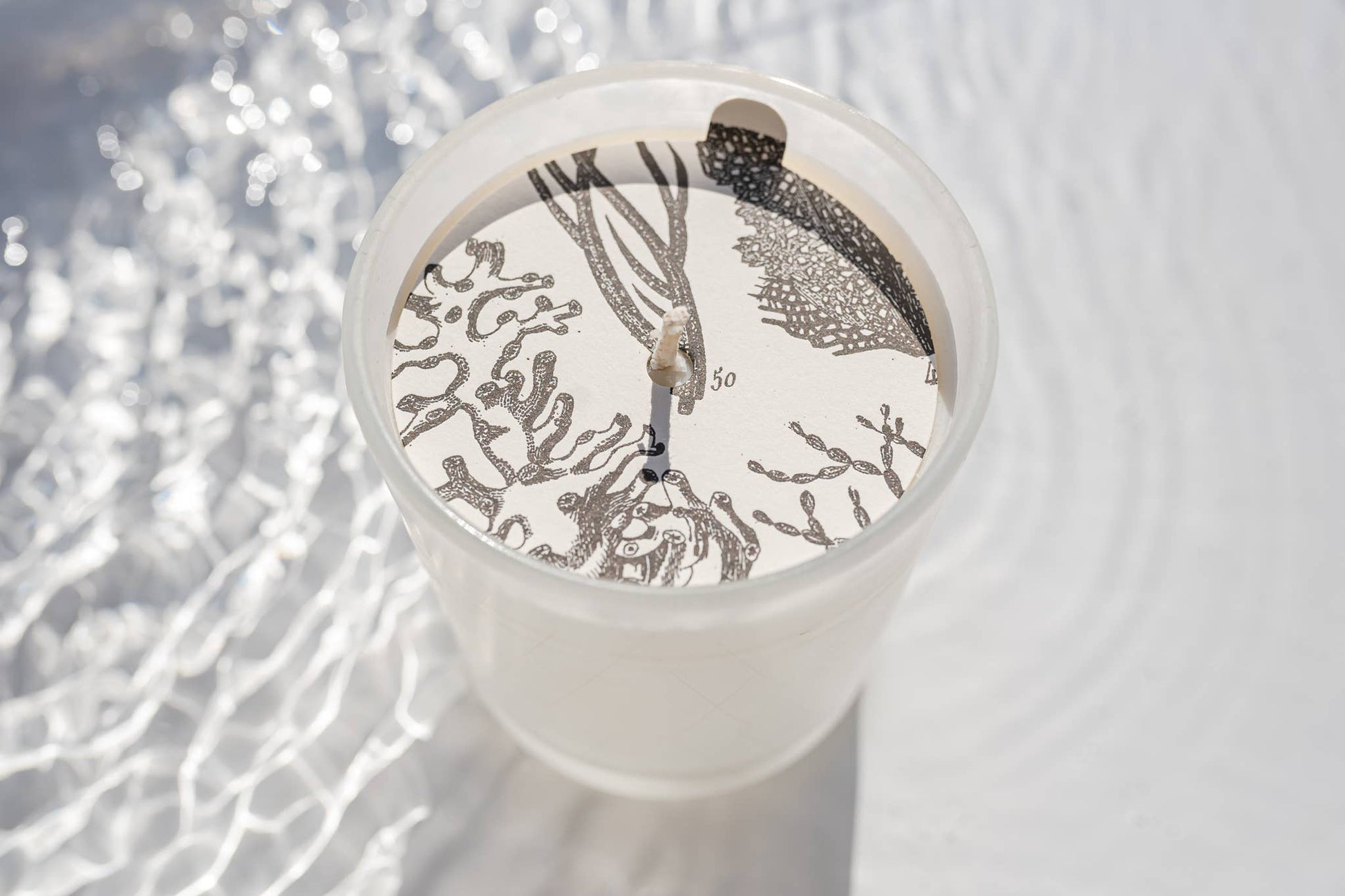Ocean & Oakmoss Frosted Glass Candle