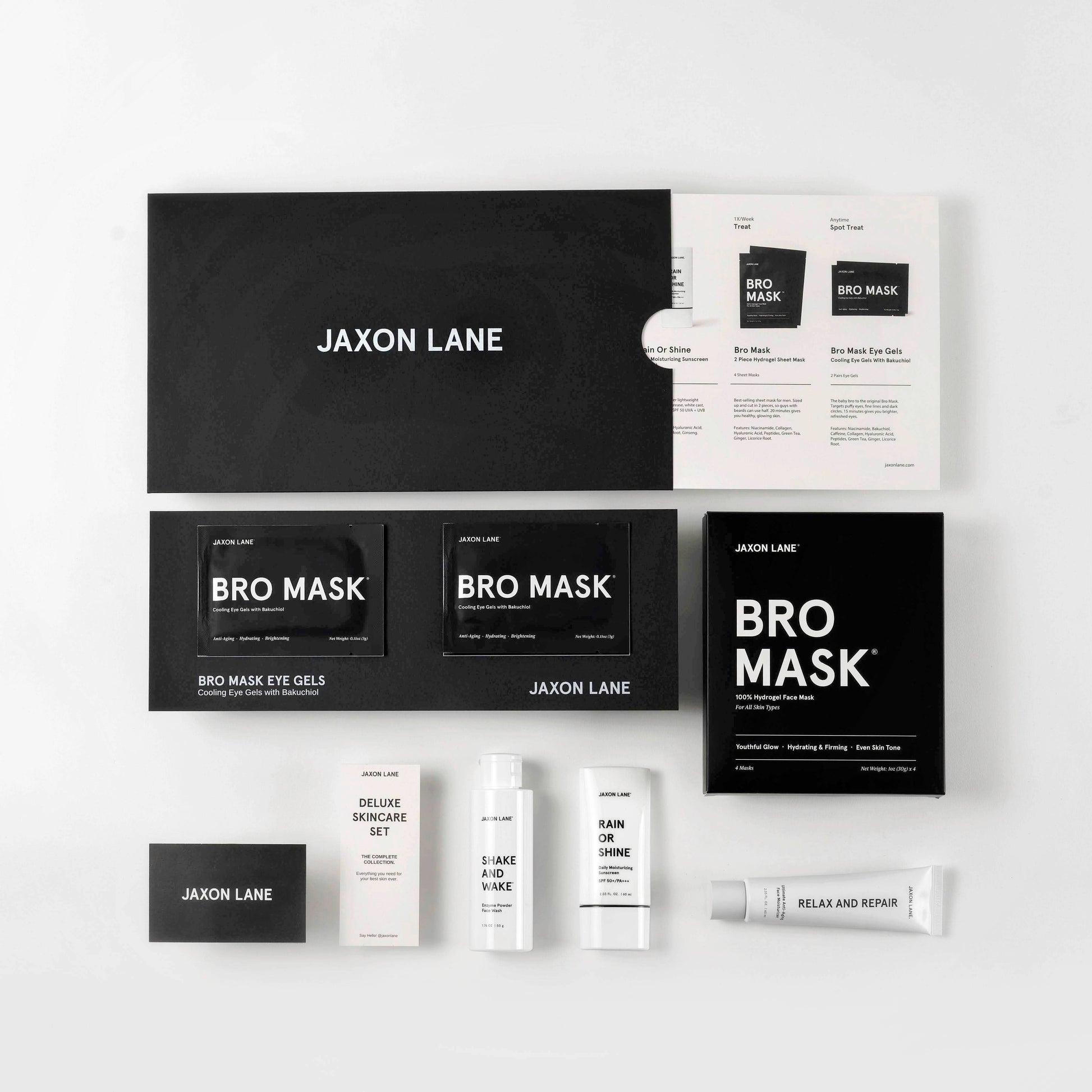 DELUXE SKIN CARE SET for Men Facial Care Set Gift Box