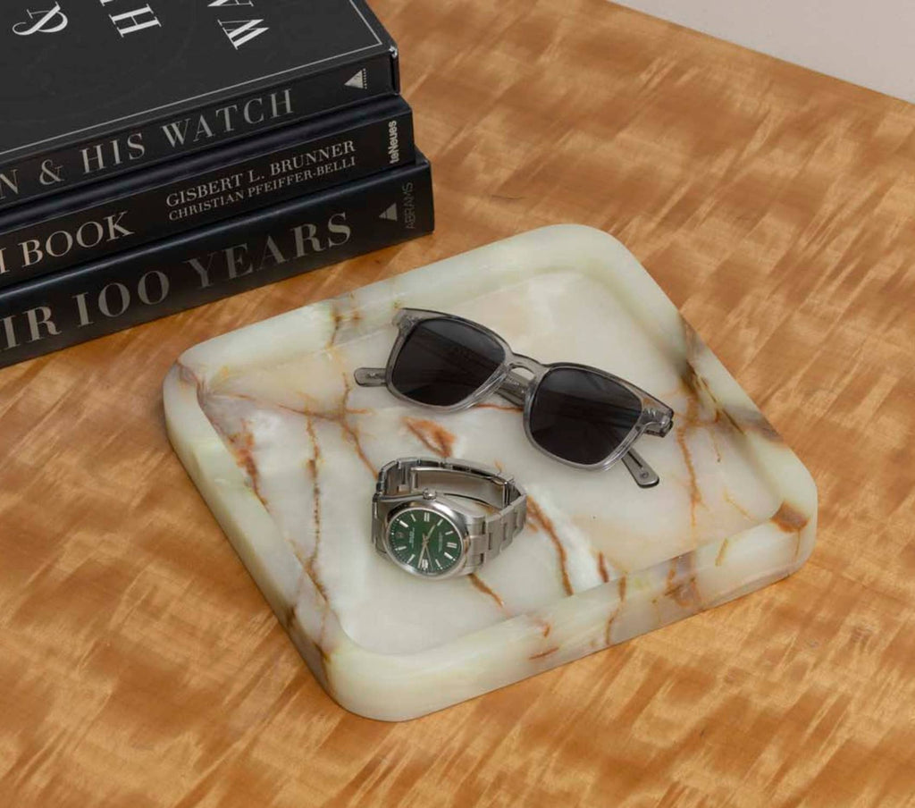 Robbie Genuine Marble Tray and Catch-All
