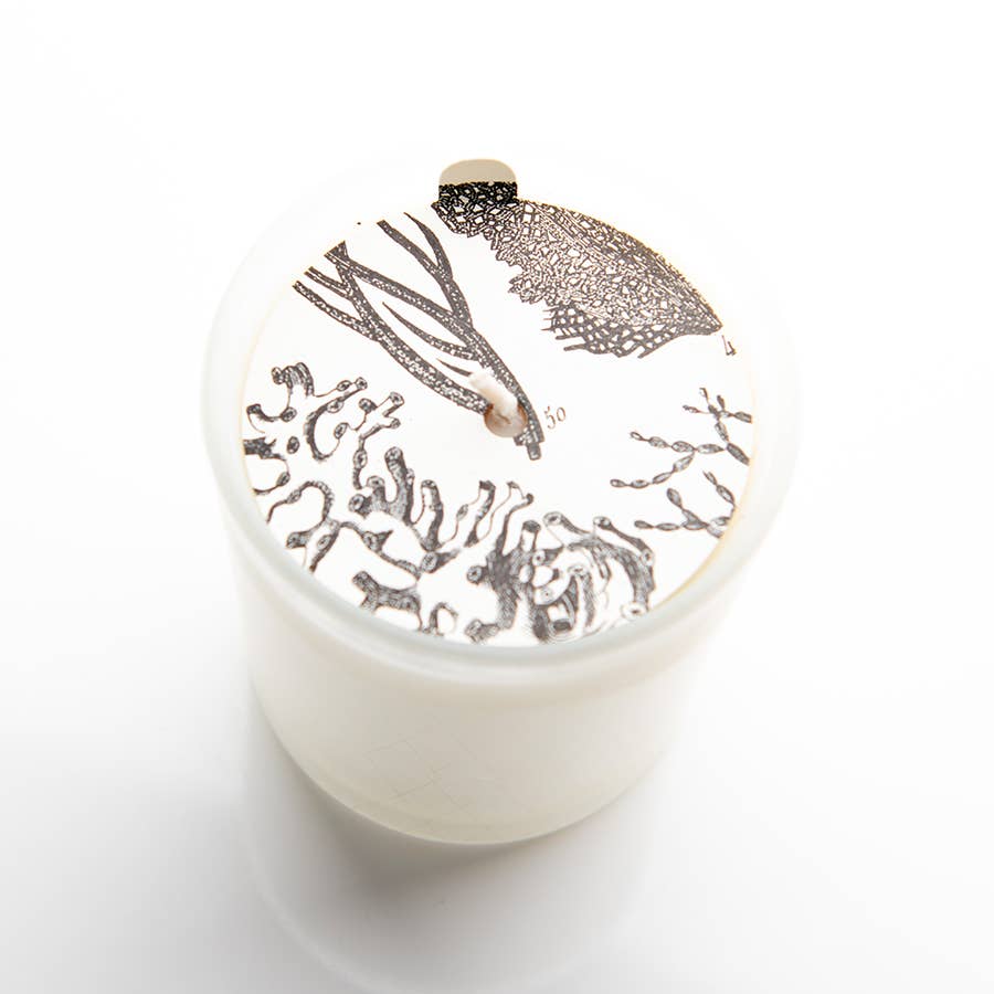 Ocean & Oakmoss Frosted Glass Candle
