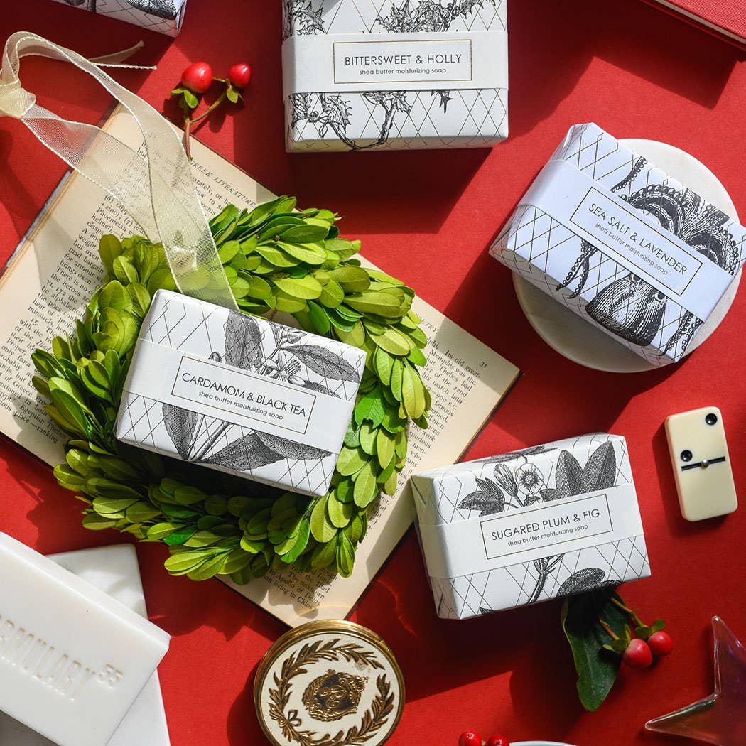 Balsam & Fir Shea Butter Soap in Goldleaf Design