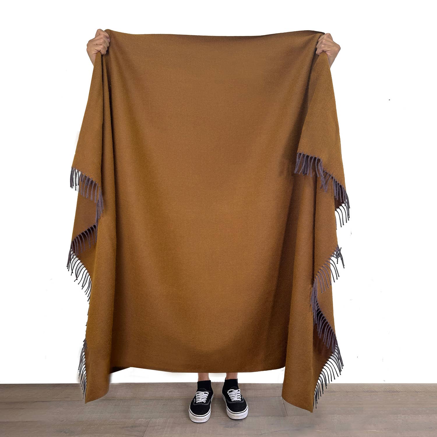 NEW! 100% Baby Alpaca Throw - Tapenade