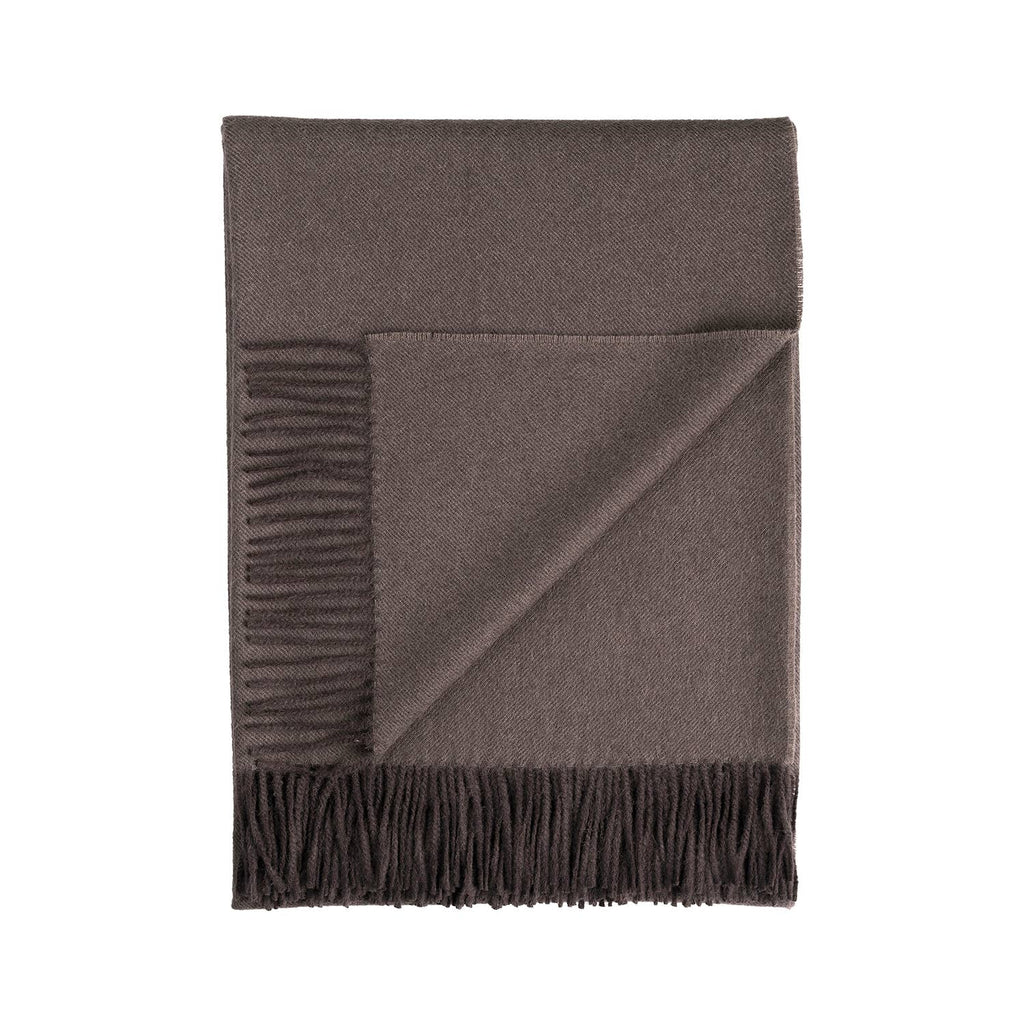 100% Baby Alpaca Throw - Truffle