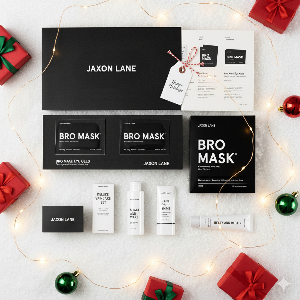 DELUXE SKIN CARE SET for Men Facial Care Set Gift Box