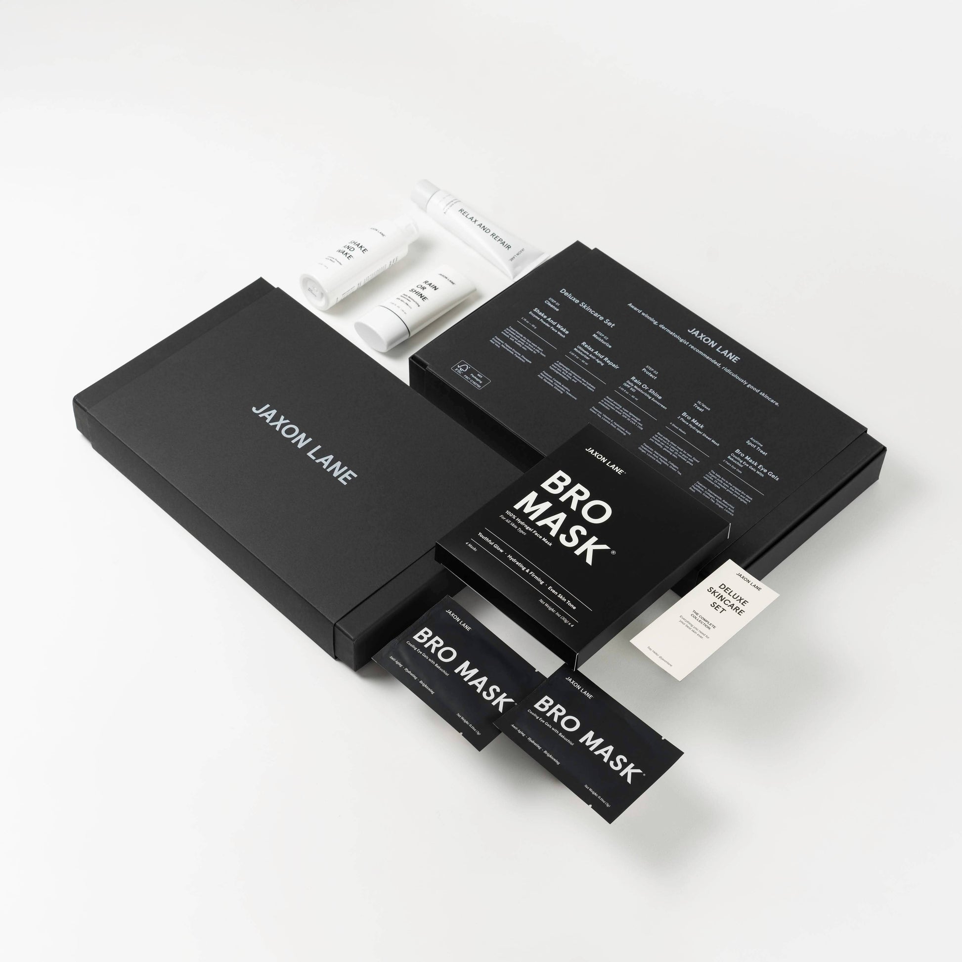 DELUXE SKIN CARE SET for Men Facial Care Set Gift Box