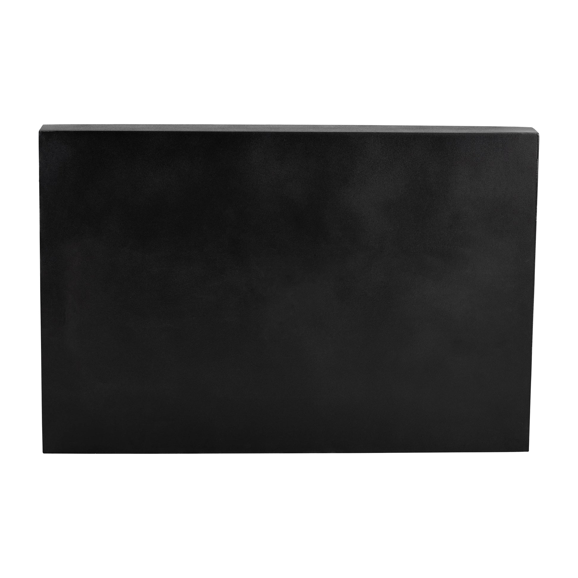Trays Set of 2 - Black Wood Elegant Side Handles, 14/18 in.