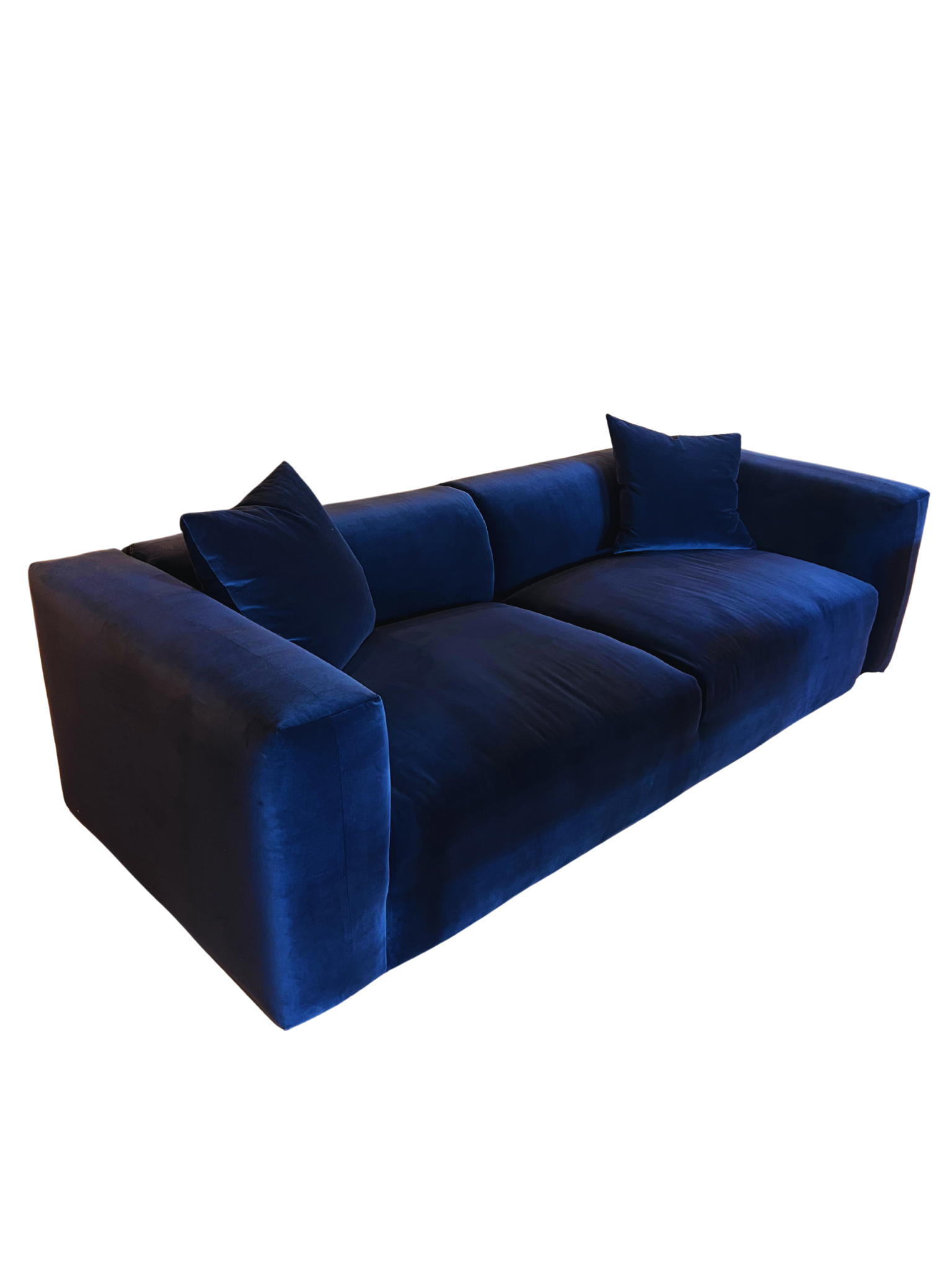 Bench Made Velvet Custom Sofa