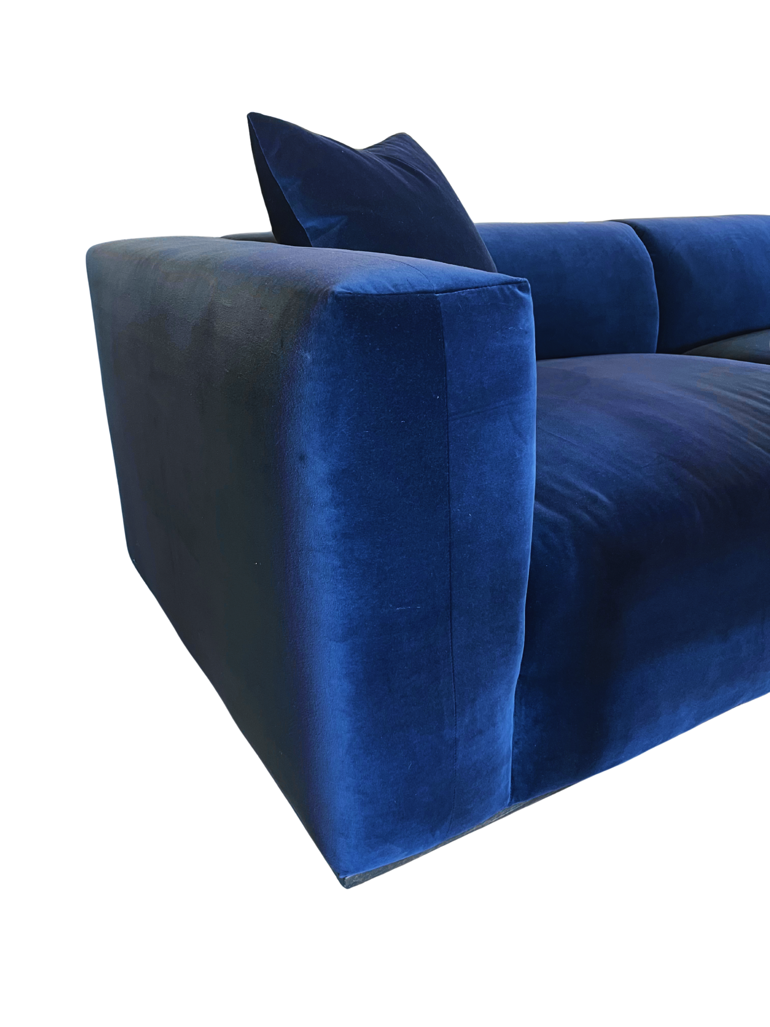 Bench Made Velvet Custom Sofa