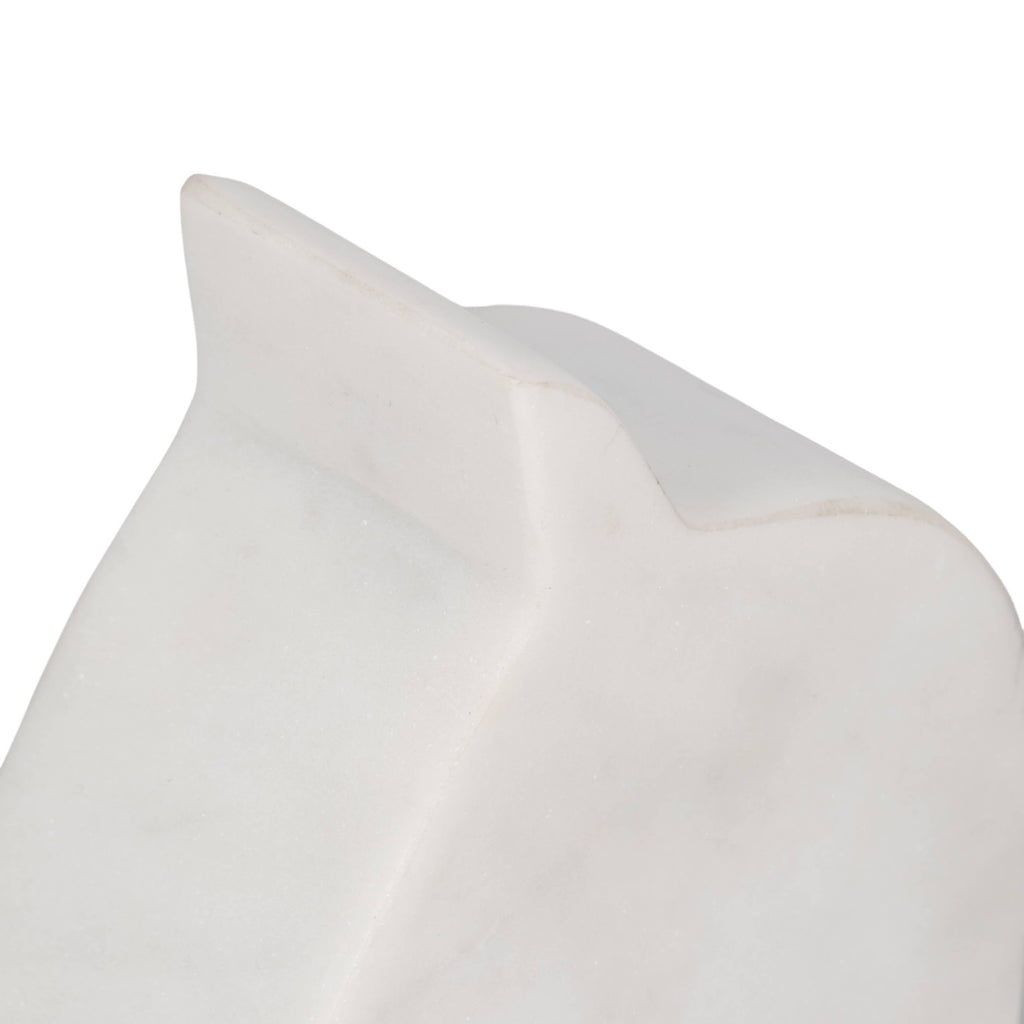 Bookends Set of 2 - White Marble Majestic Horse Head, 6 in.