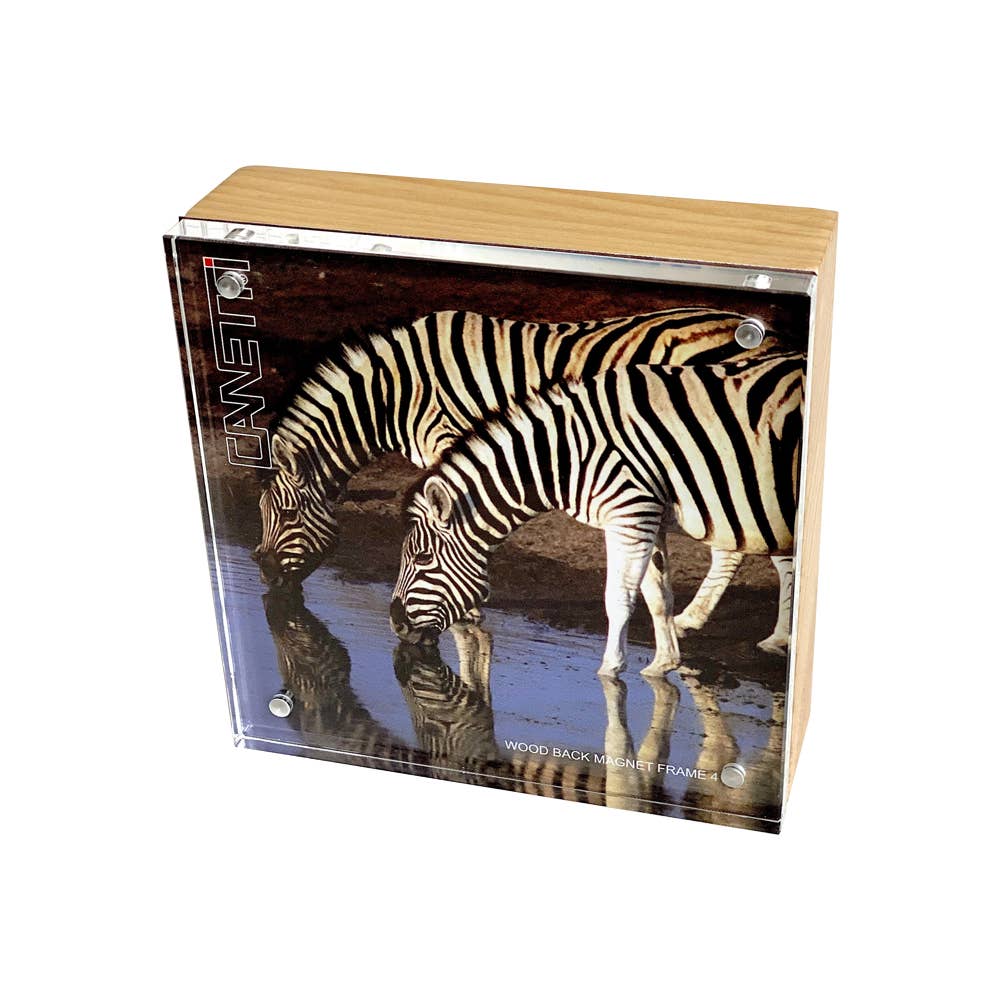 Wood Back Magnet Frame - Natural, Black, Mahogany, White