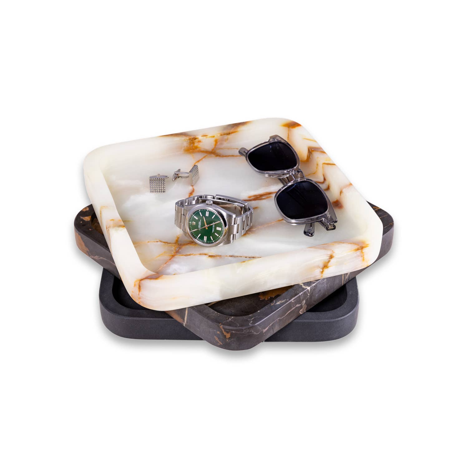 Robbie Genuine Marble Tray and Catch-All