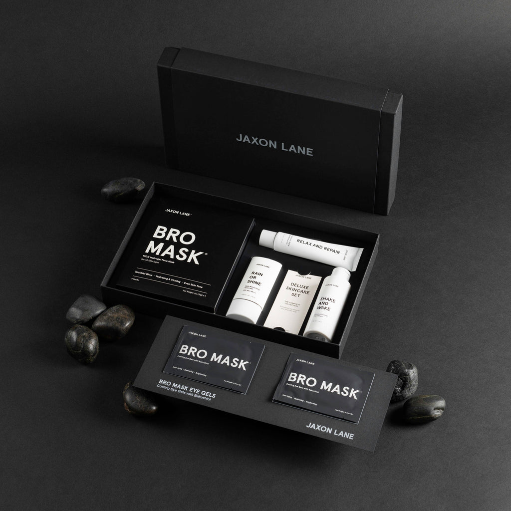DELUXE SKIN CARE SET for Men Facial Care Set Gift Box